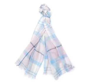 Barbour Christie Tartan Wrap - Blossom Tartan