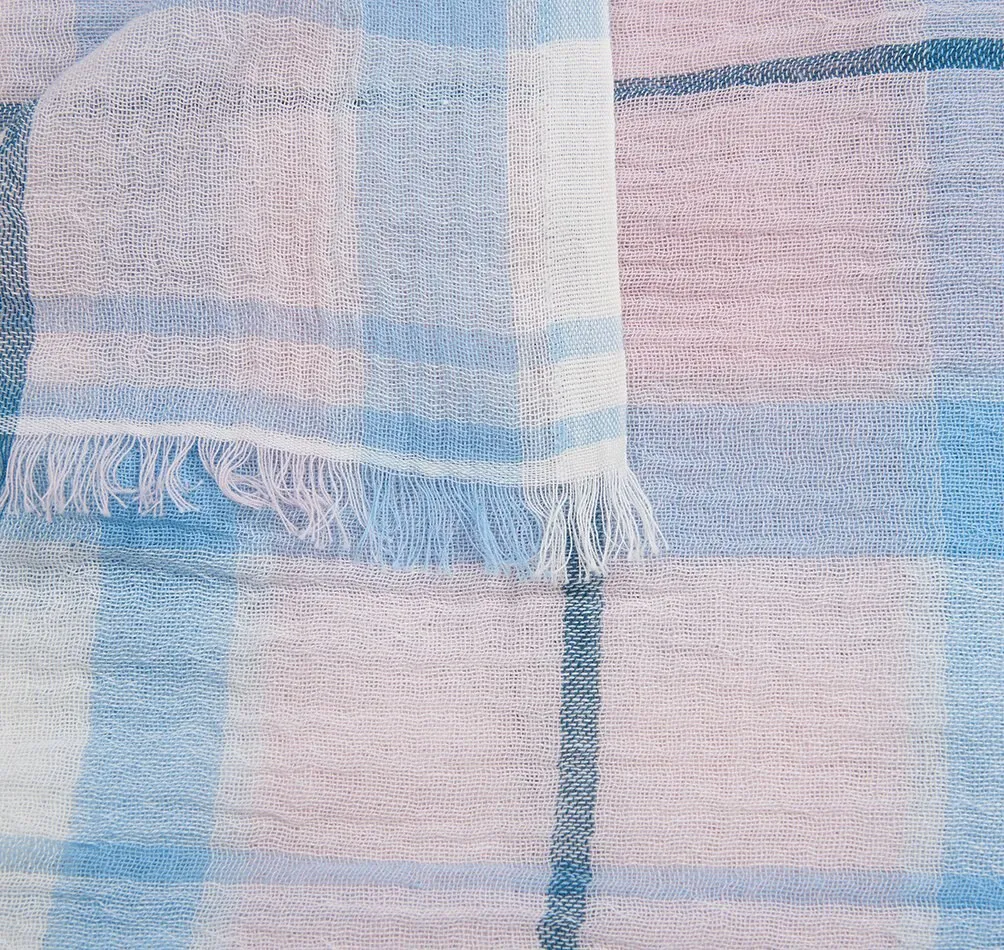 Barbour Christie Tartan Wrap - Blossom Tartan