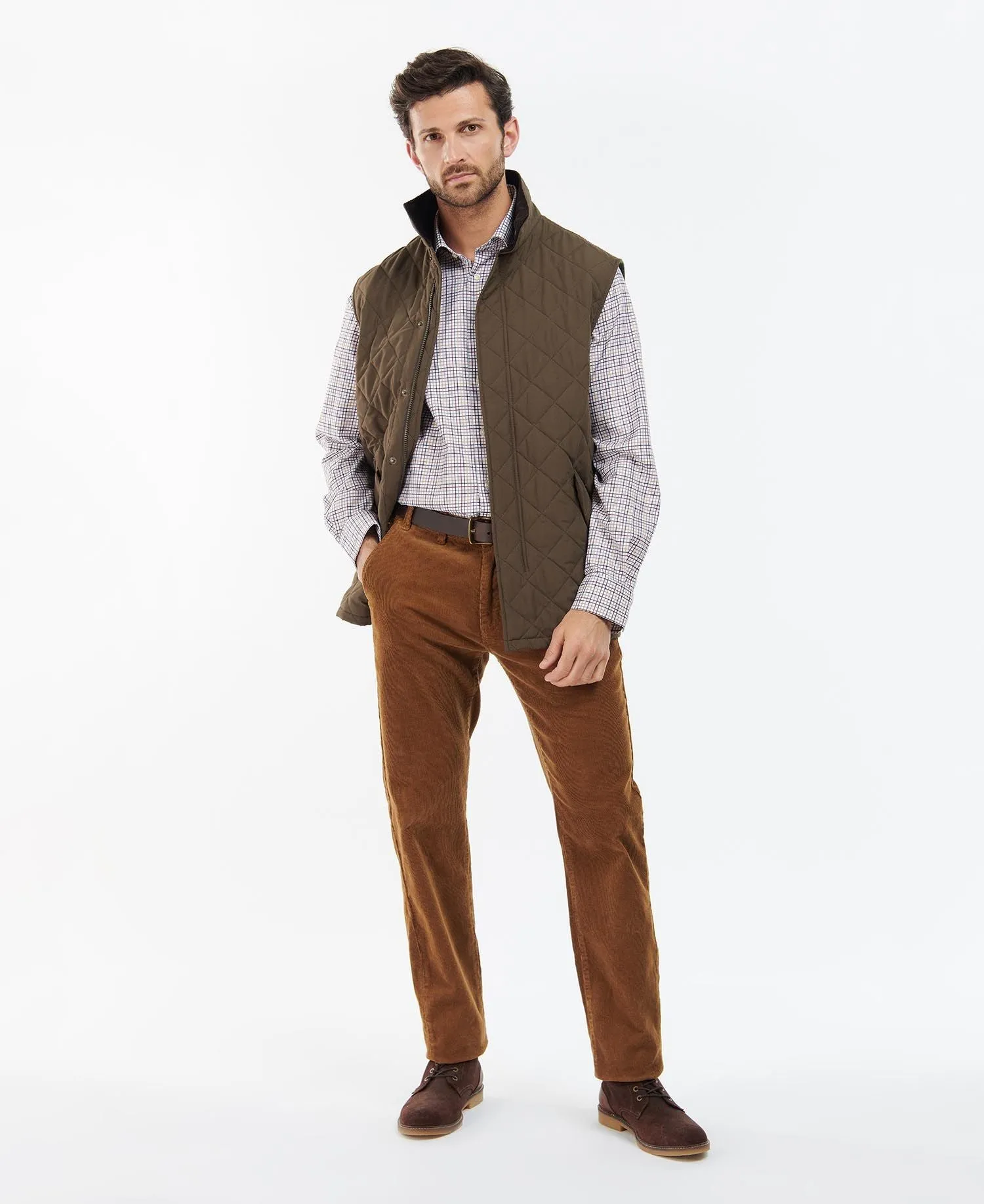 Barbour Men's Shoveler Gilet - Dark Olive