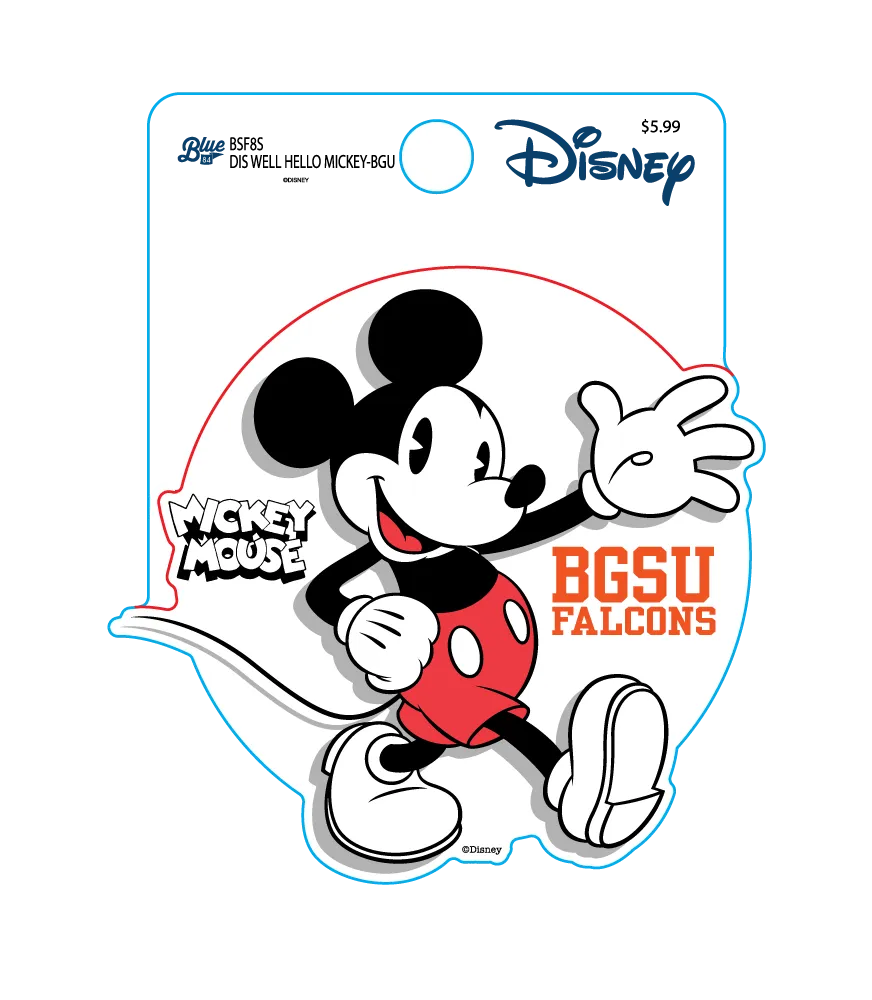 BGSU Disney Blue 84 Stickers