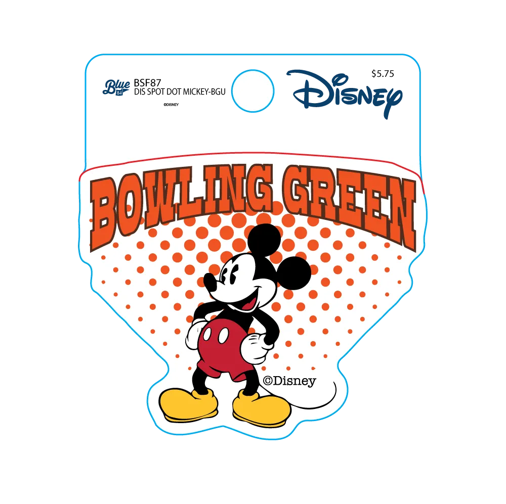 BGSU Disney Blue 84 Stickers