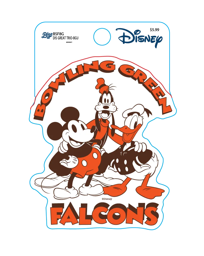BGSU Disney Blue 84 Stickers