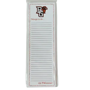 BGSU Peekaboo Things To Do List Notepad
