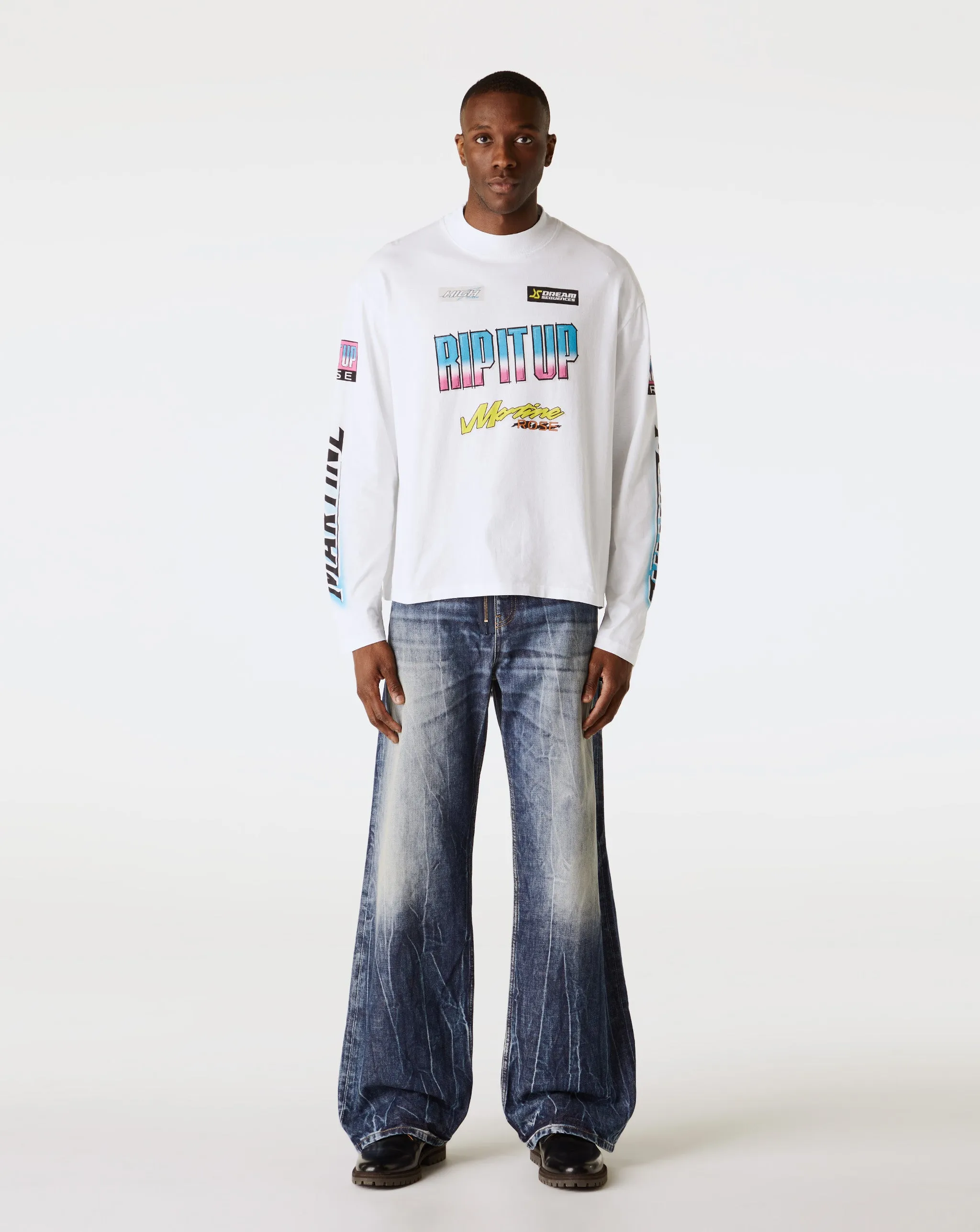 Funnel Neck Long Sleeve T-Shirt