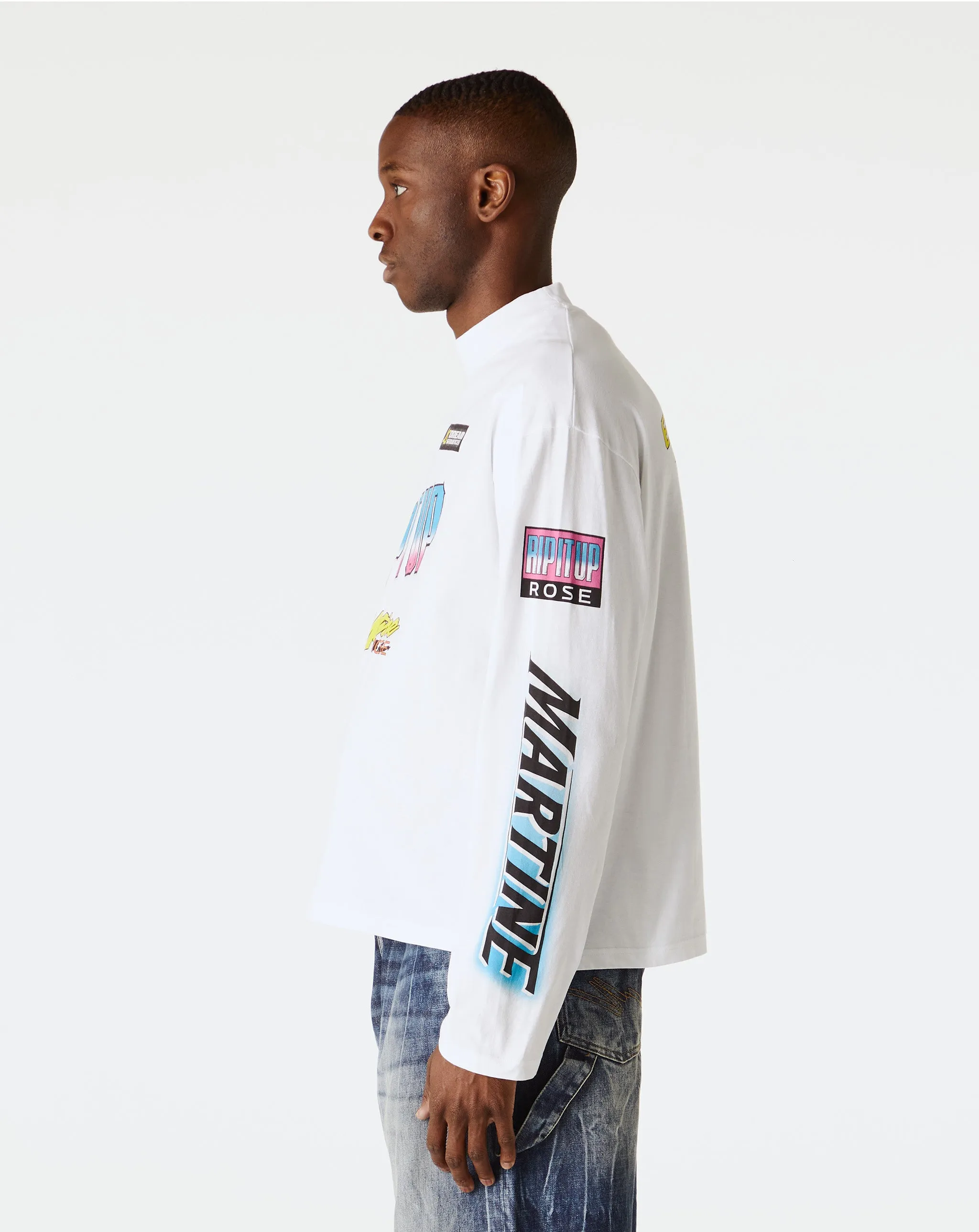 Funnel Neck Long Sleeve T-Shirt
