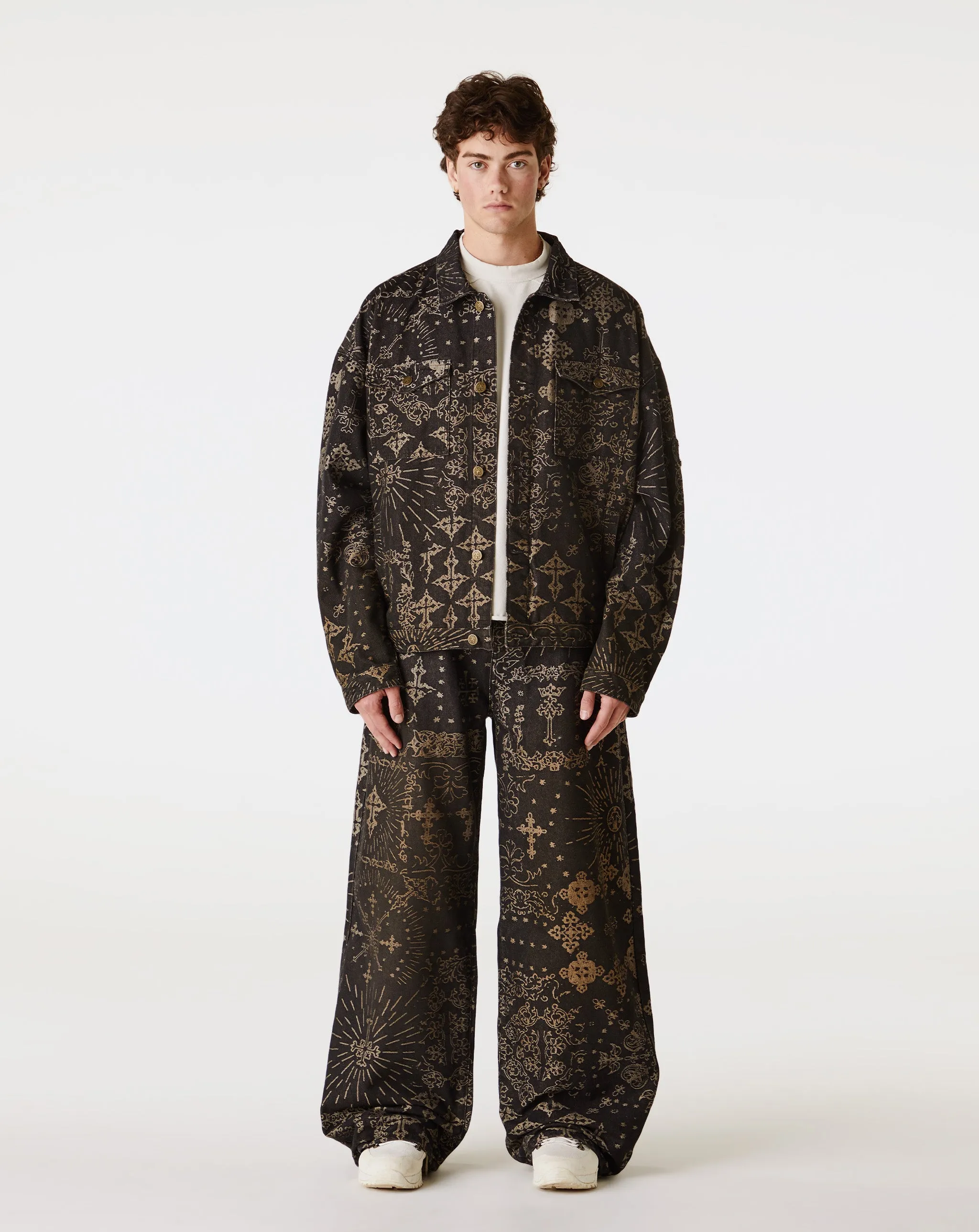 Jacquard Denim Jacket