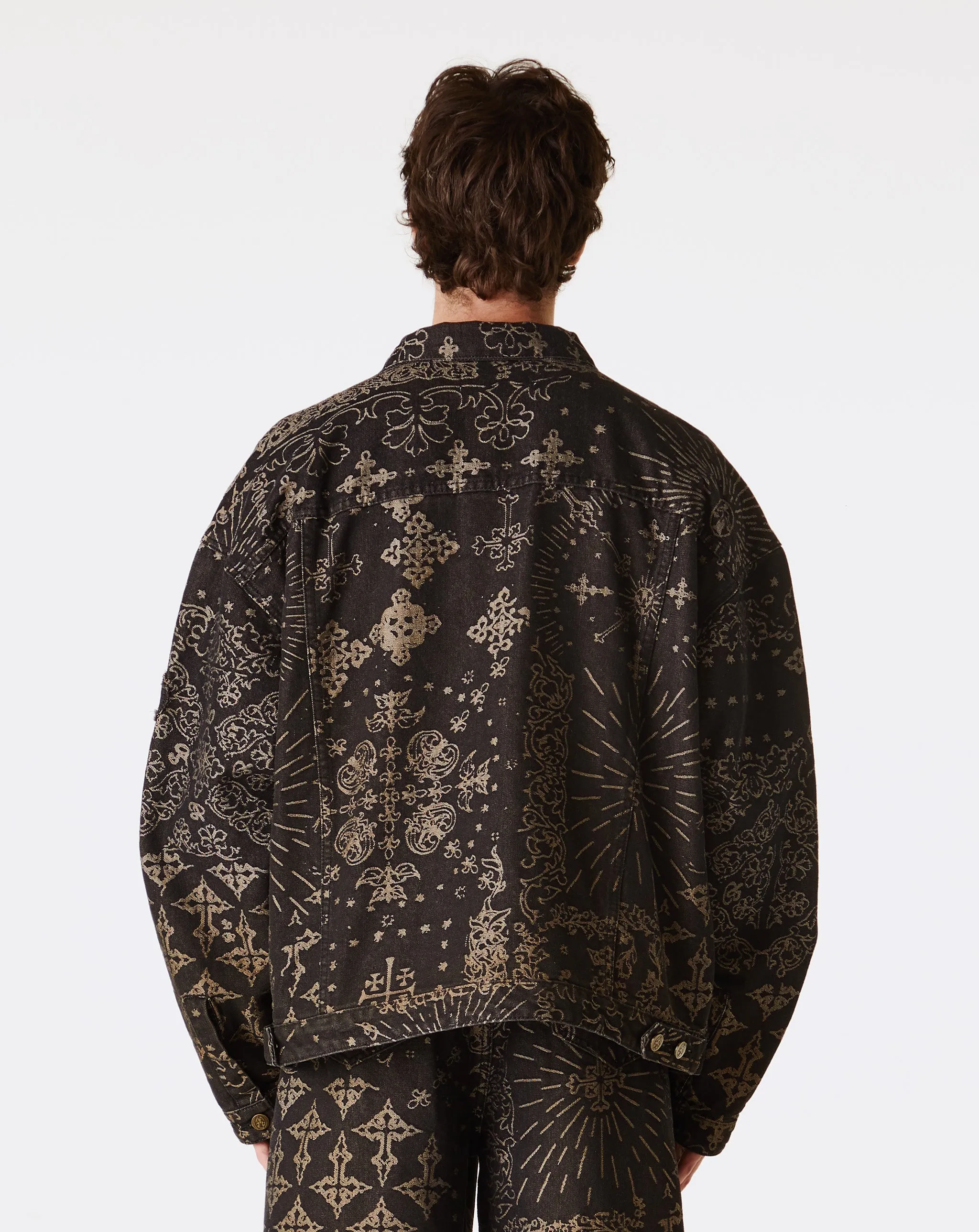 Jacquard Denim Jacket