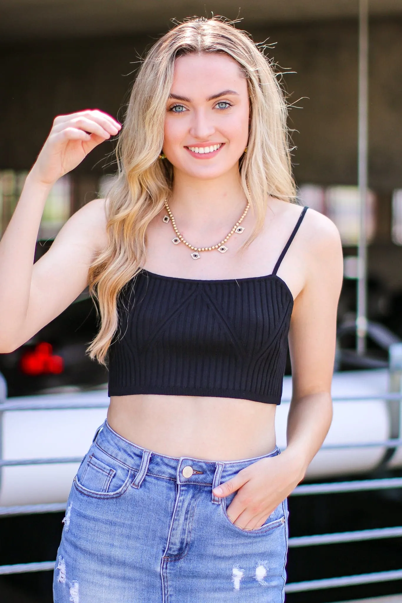 Kaleena Knit Crop Top - FINAL SALE