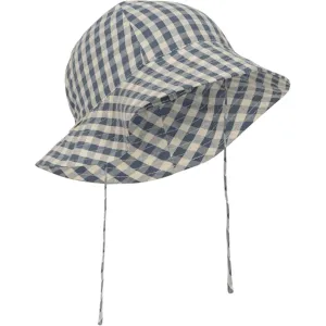 Konges Sljd Kim Sun Hat Captains Blue Check