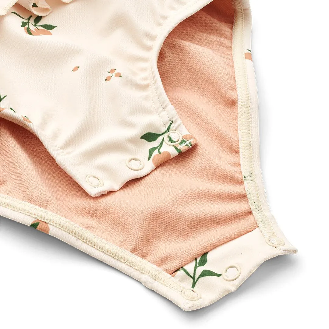 Liewood Amina Baby Printed Swimsuit - Peach / Sea Shell