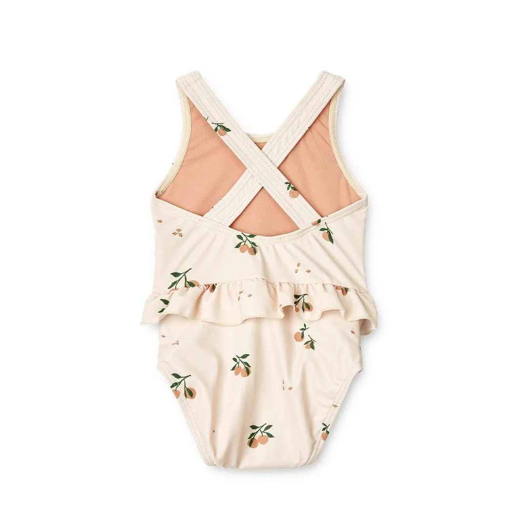 Liewood Amina Baby Printed Swimsuit - Peach / Sea Shell
