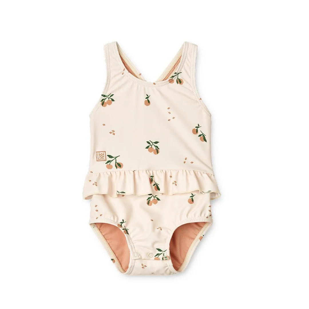 Liewood Amina Baby Printed Swimsuit - Peach / Sea Shell