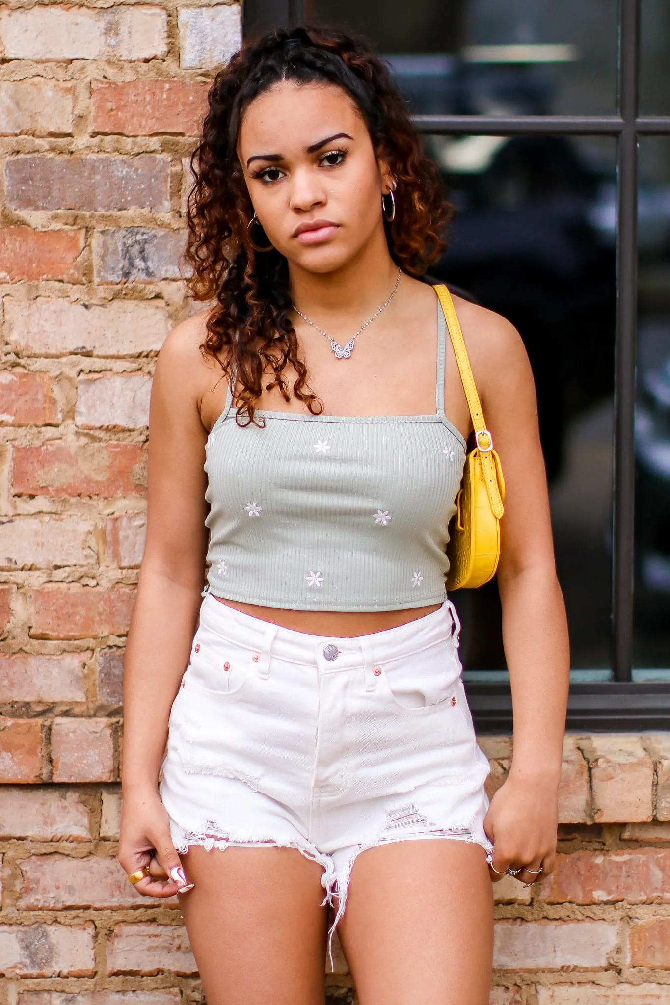Lirette Floral Embroidered Tank Top - FINAL SALE