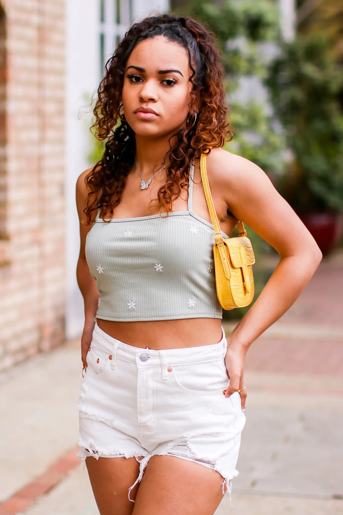 Lirette Floral Embroidered Tank Top - FINAL SALE