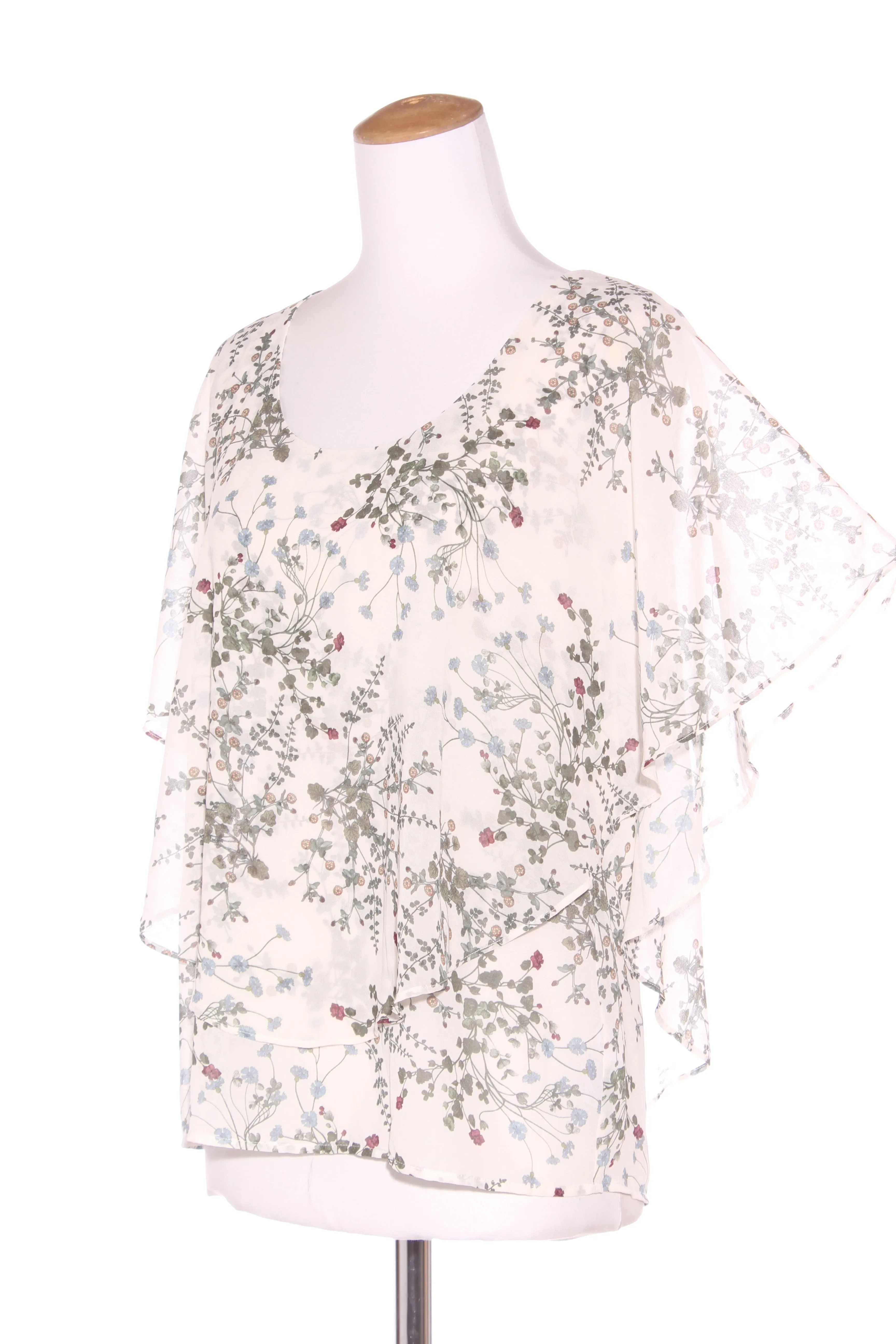MAX - Cream wildflower print layered blouse! 10