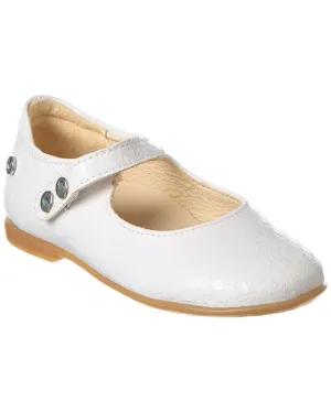 Naturino Ovindoli Python-Embossed Leather Flat