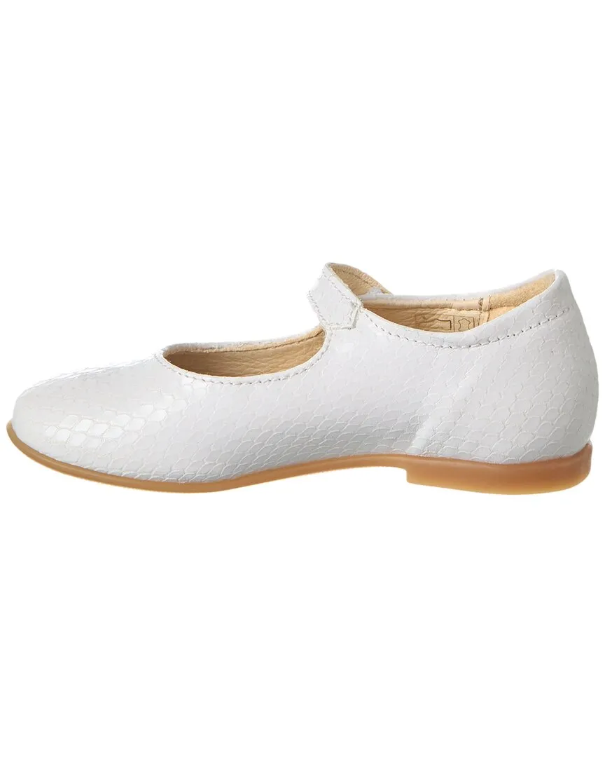 Naturino Ovindoli Python-Embossed Leather Flat