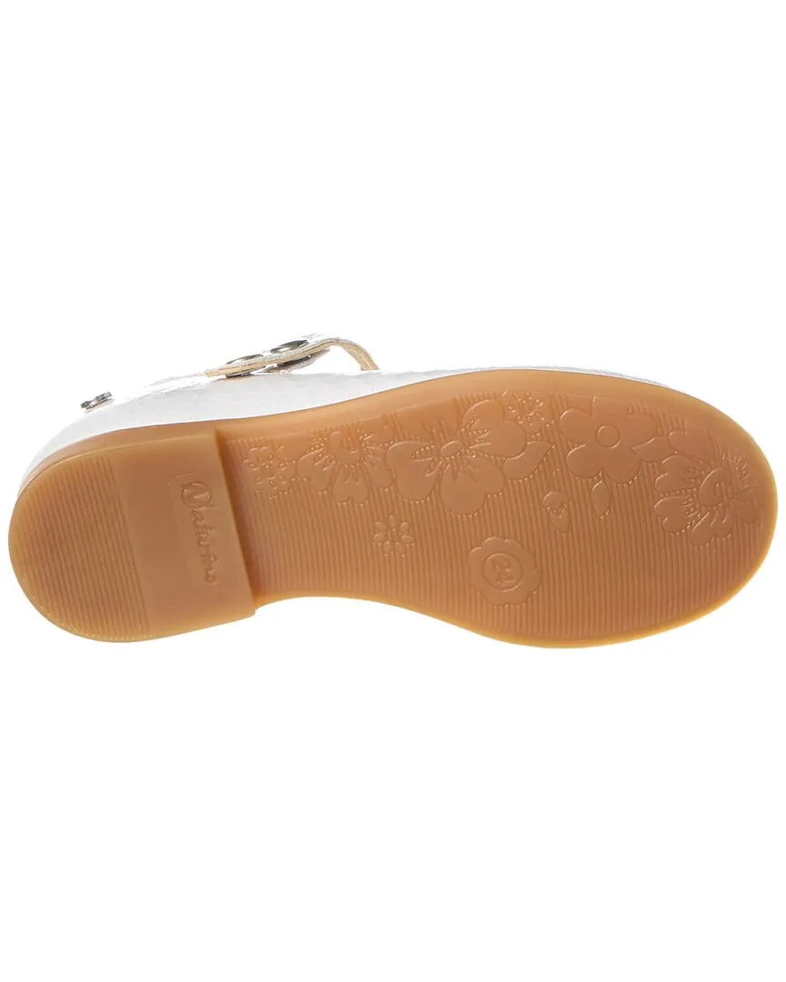 Naturino Ovindoli Python-Embossed Leather Flat