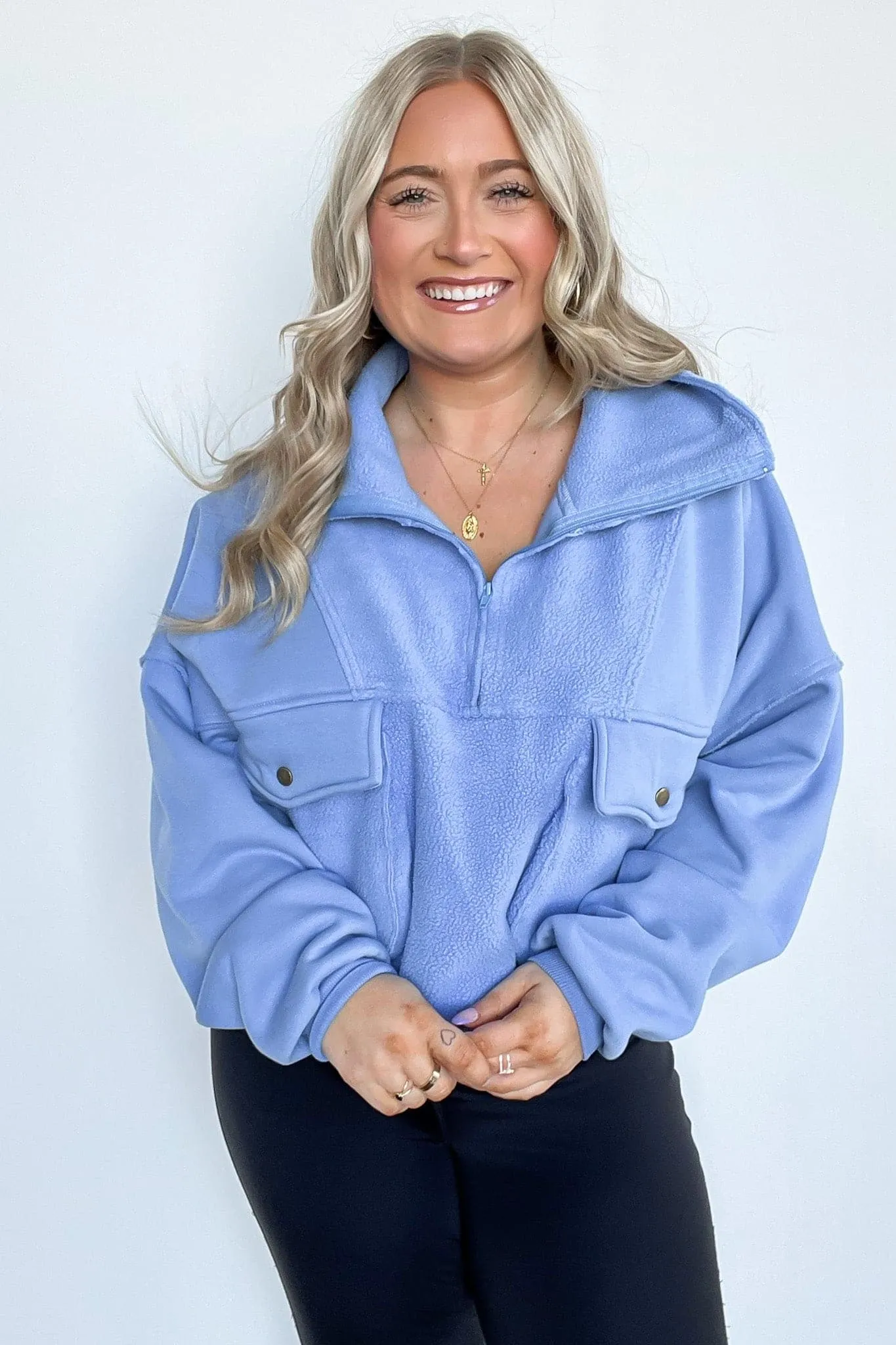 Sherlynn Slouchy Pocket Pullover - FINAL SALE