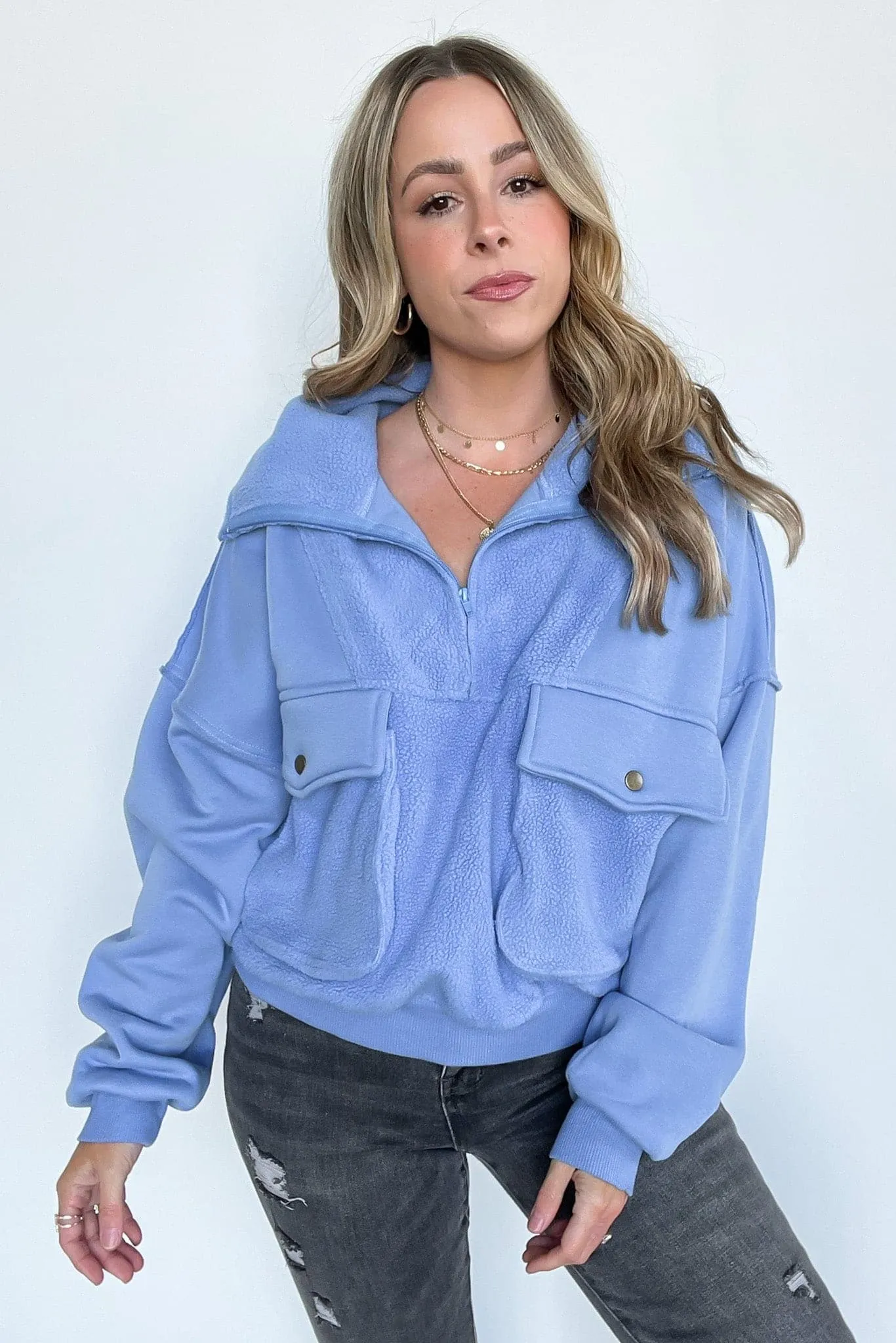 Sherlynn Slouchy Pocket Pullover - FINAL SALE