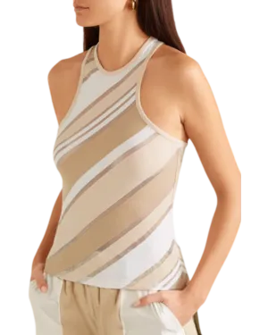 Size 12 (40) | Ganni Striped Tank Top