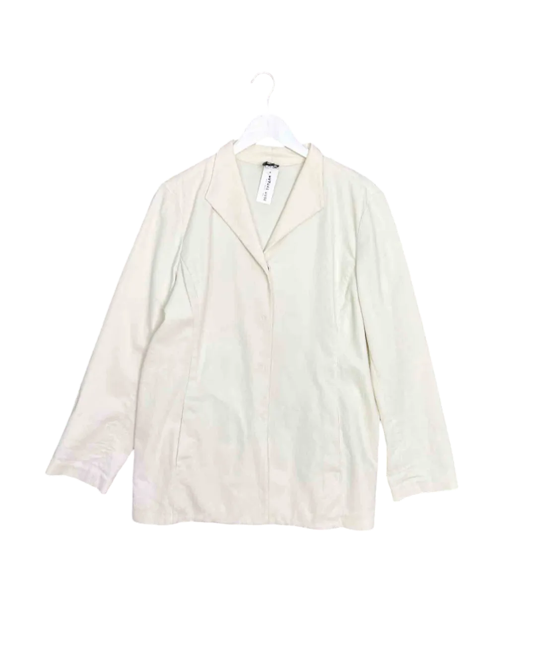 Size L - Eileen Fisher Cream Waffle Jacket