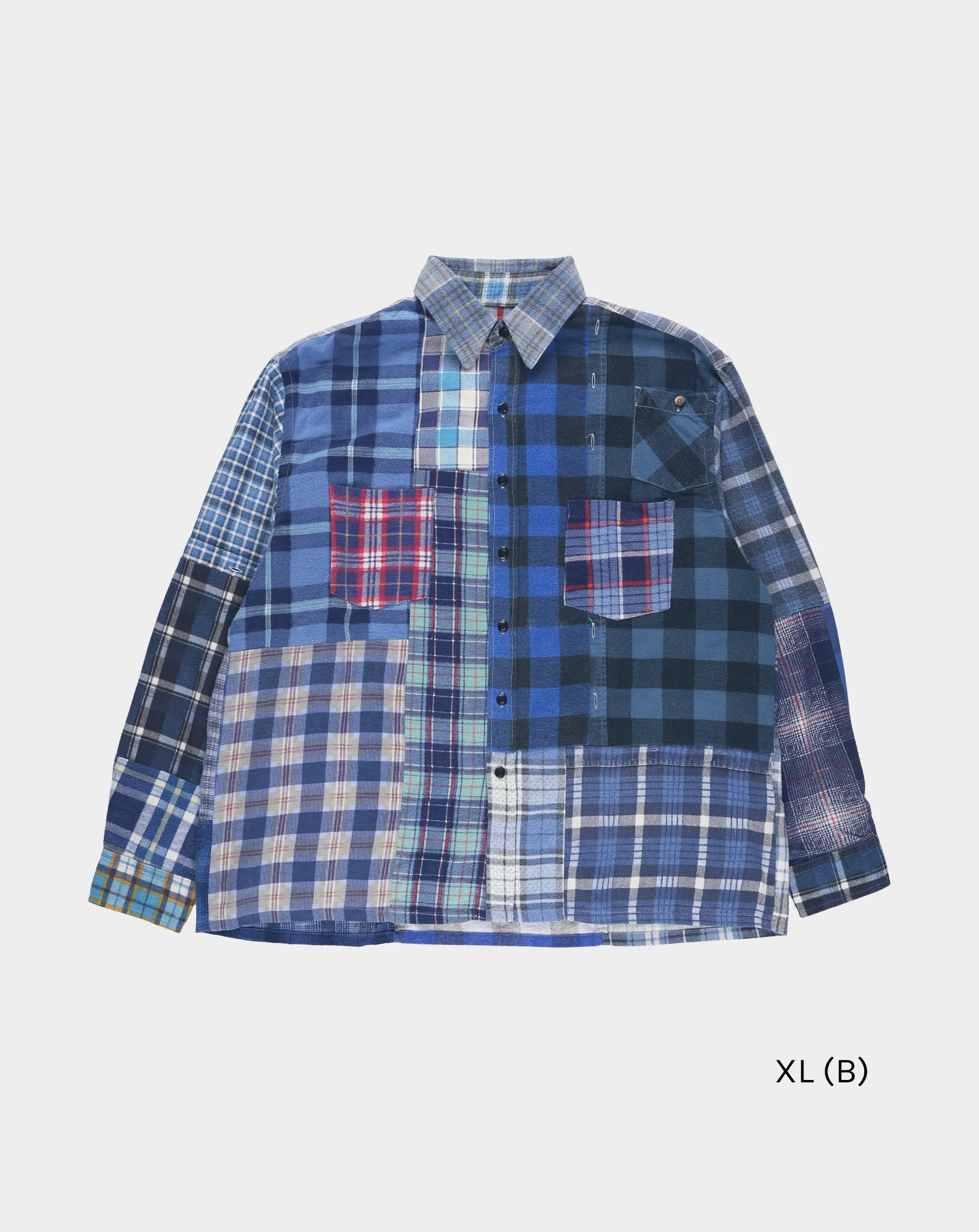 Straight Hem Flannel Shirt