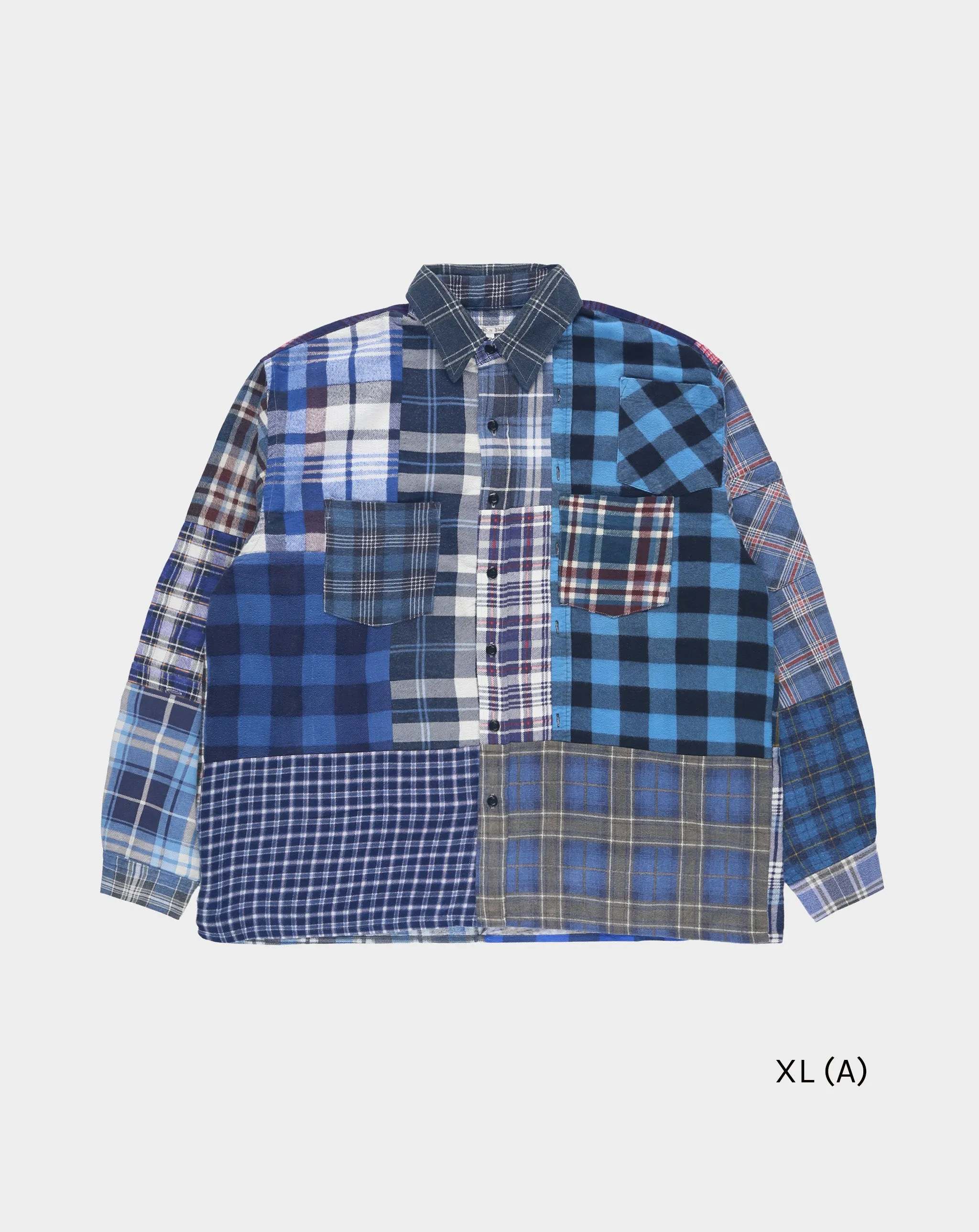 Straight Hem Flannel Shirt