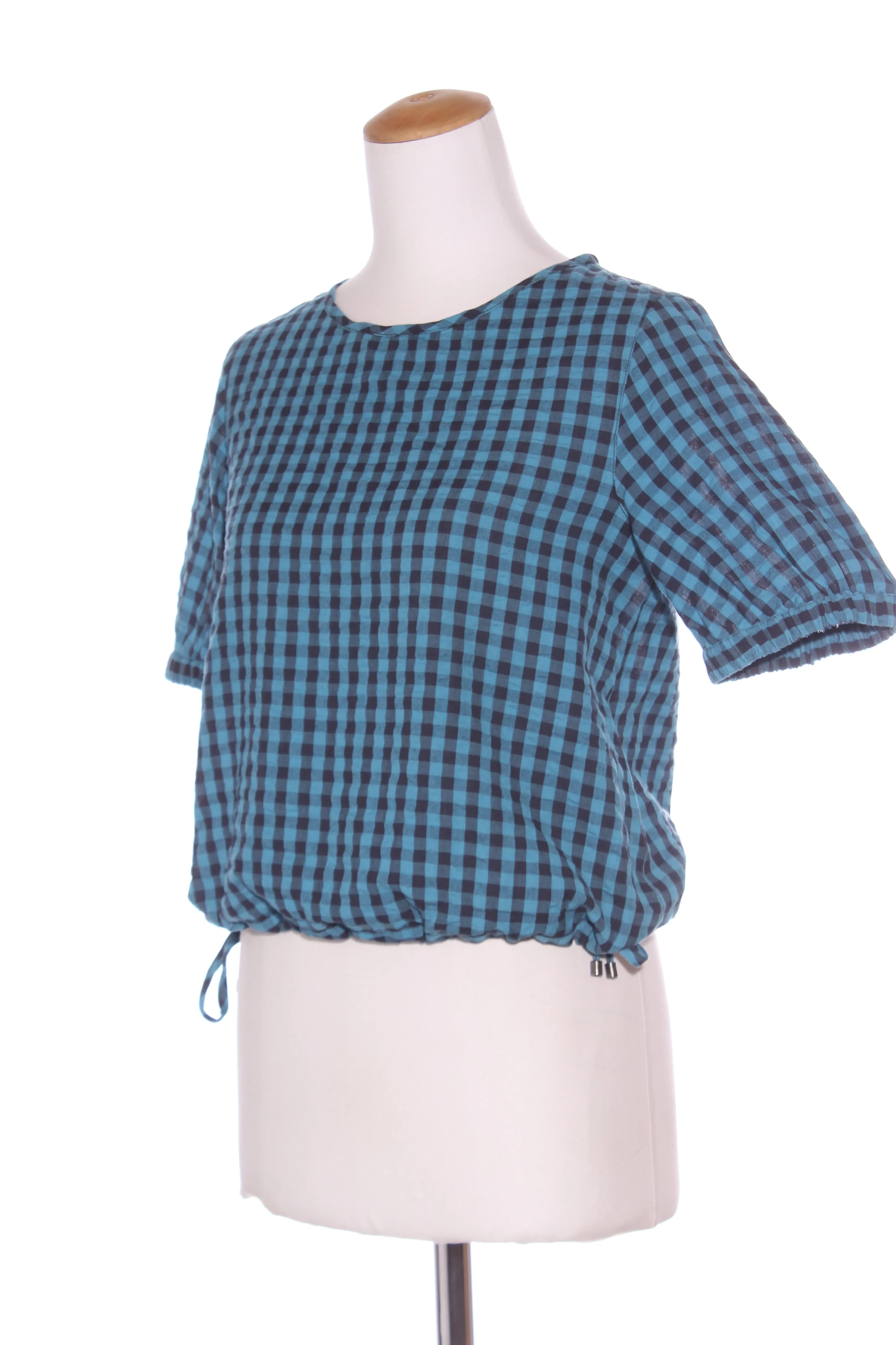 SYLVESTER - Blue check cotton top! 6-8