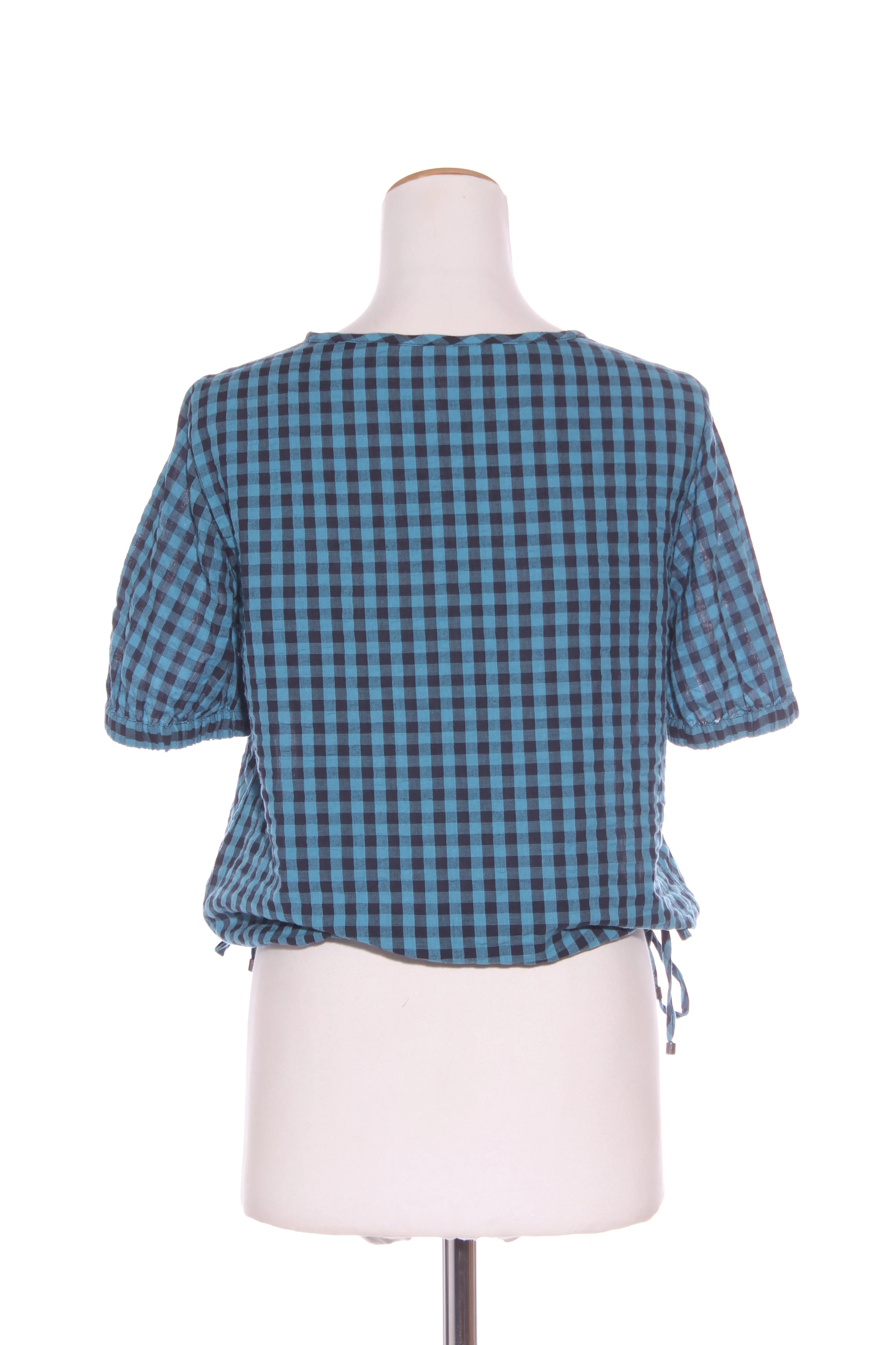 SYLVESTER - Blue check cotton top! 6-8