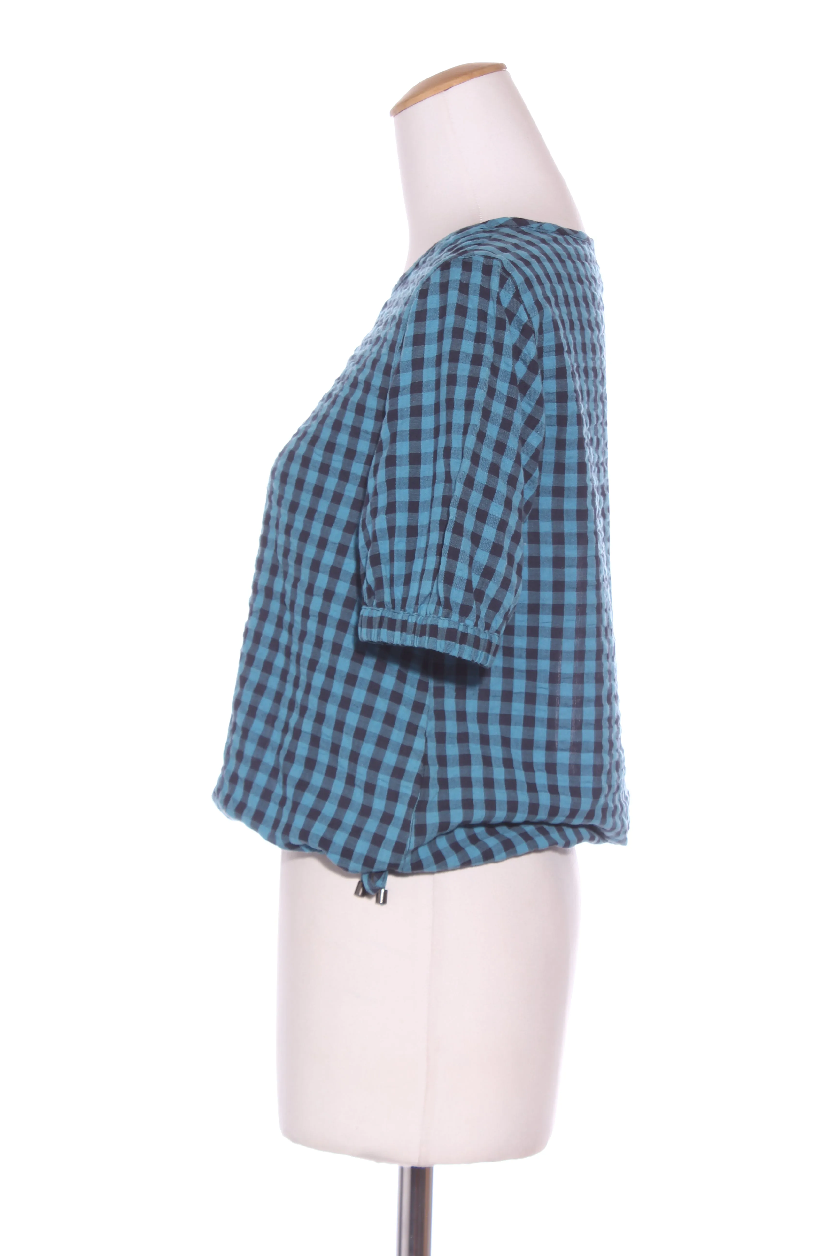 SYLVESTER - Blue check cotton top! 6-8