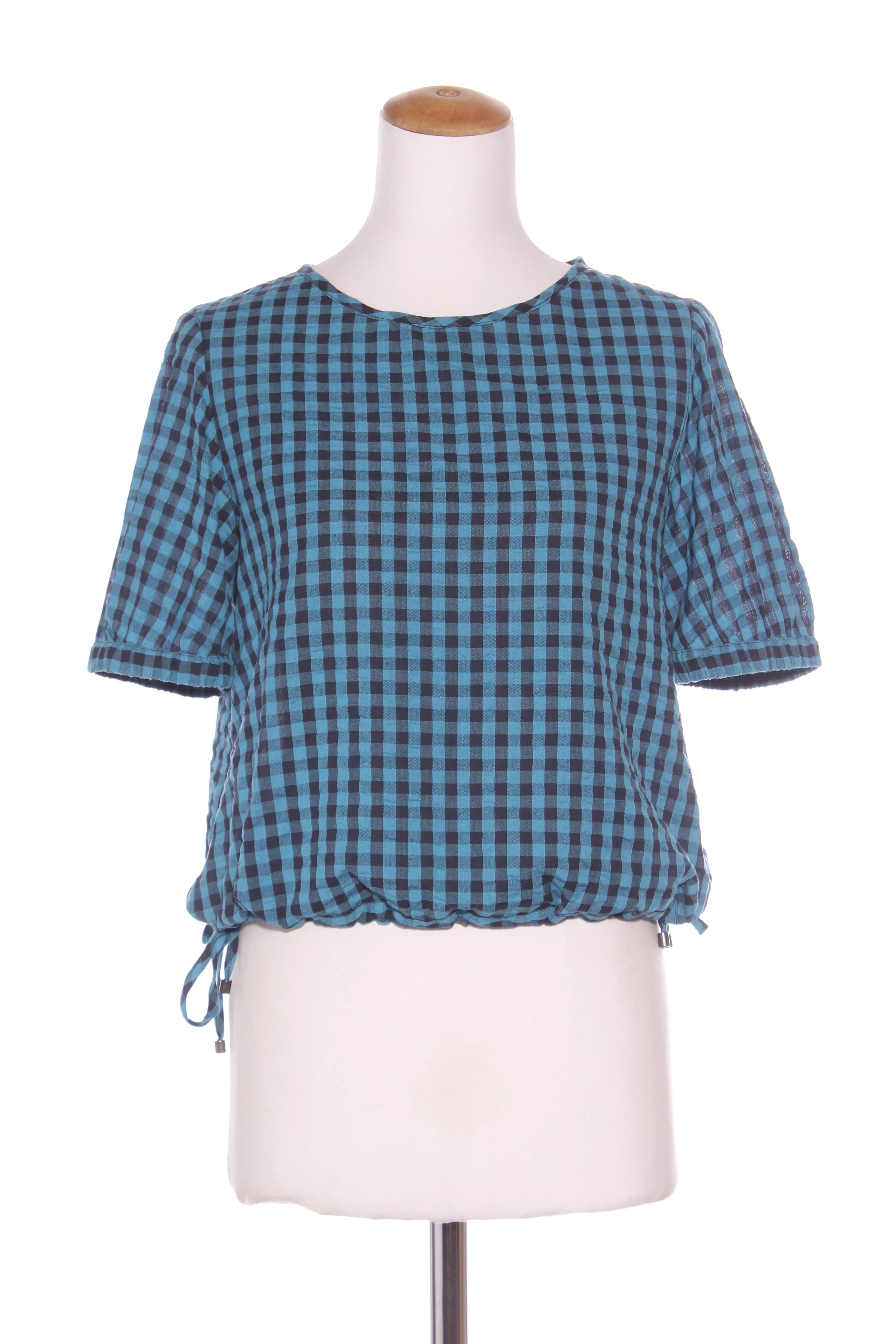 SYLVESTER - Blue check cotton top! 6-8
