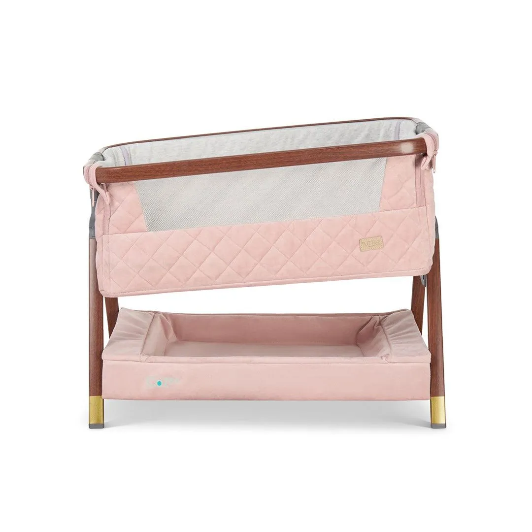 Tutti Bambini Cozee Luxe Mini Me Crib - Walnut/Blush
