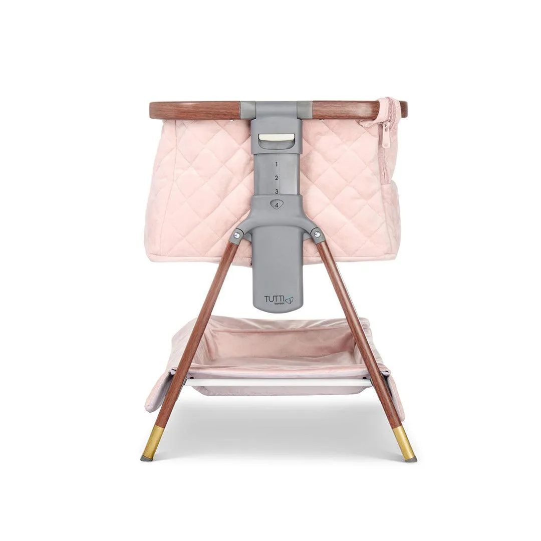 Tutti Bambini Cozee Luxe Mini Me Crib - Walnut/Blush