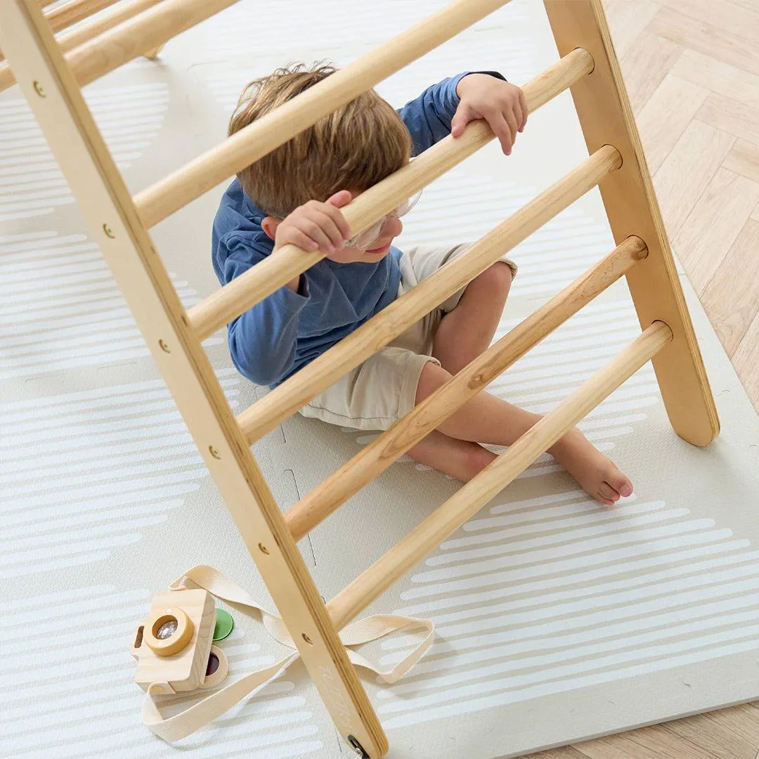 Tutti Bambini Scala Montessori 3 In 1 Pikler Climbing Frame With Climbing Wall - Natural