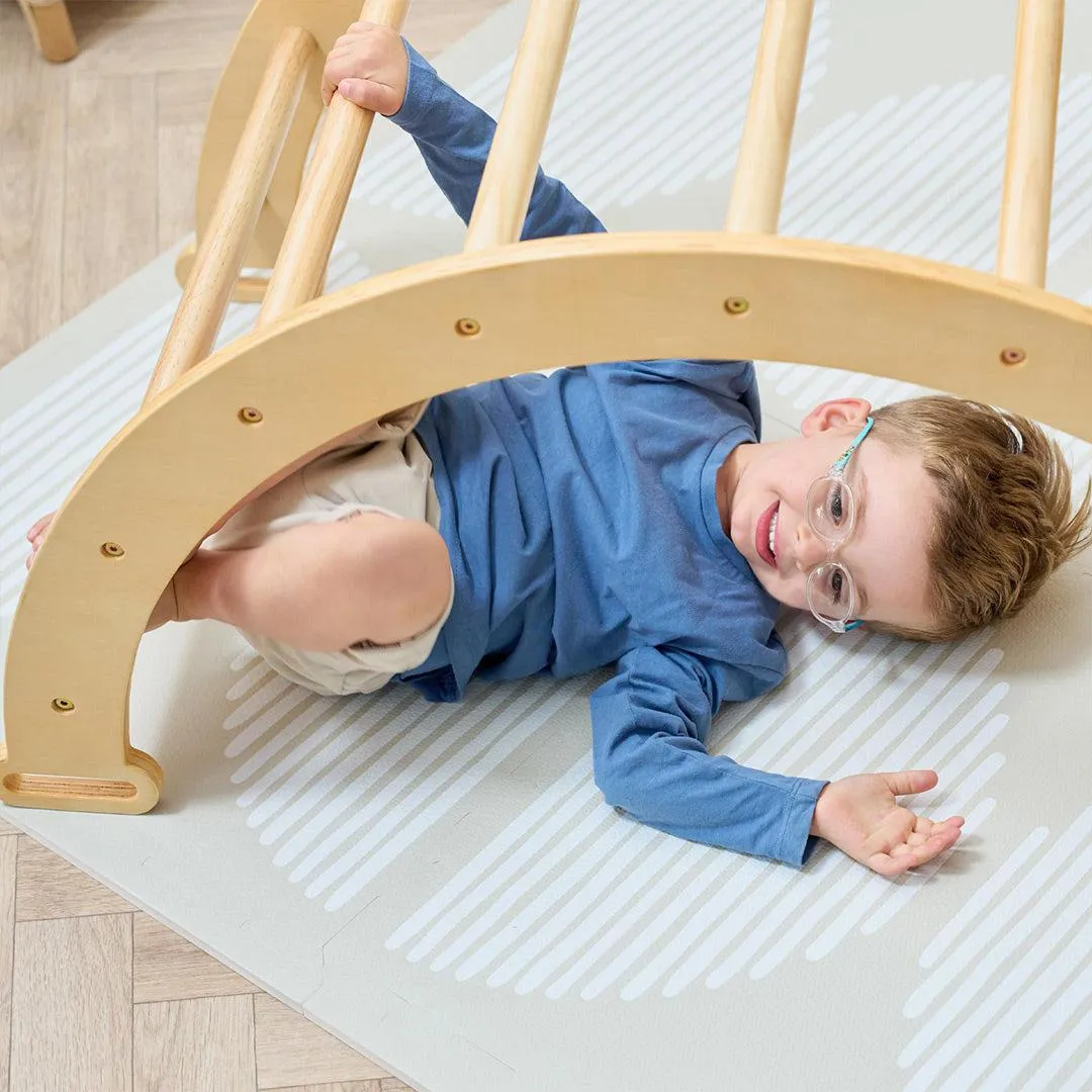 Tutti Bambini Scala Montessori 3 In 1 Pikler Climbing Frame With Climbing Wall - Natural