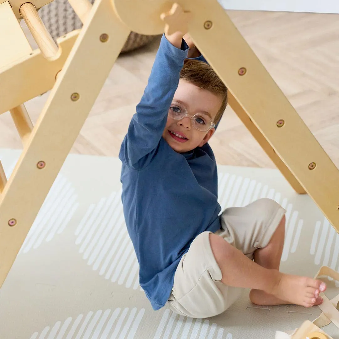 Tutti Bambini Scala Montessori 3 In 1 Pikler Climbing Frame With Climbing Wall - Natural